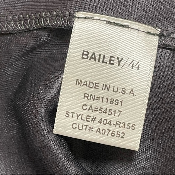 BAILEY/44 Women's SLEEVELESS ASH GRAY MARRAKESH DRESS EXPOSED ZIPPER Sz S NWT - Picture 9 of 10